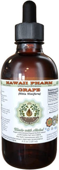 Hawaii Pharm Grape Alcohol-Free Liquid Extract Grape (Vitis Vinifera) Dried Seed Glycerite Natural Herbal Supplement 4 oz