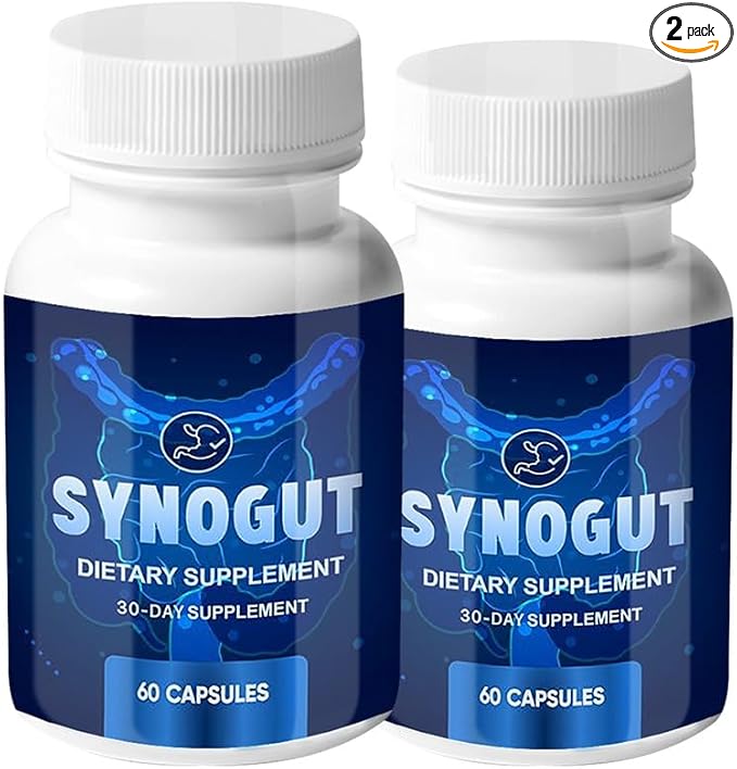 (2 Pack) Synogut - Synogut Pills for Digestive Support Gut Health (120 Capsules - 2 Month Supply)