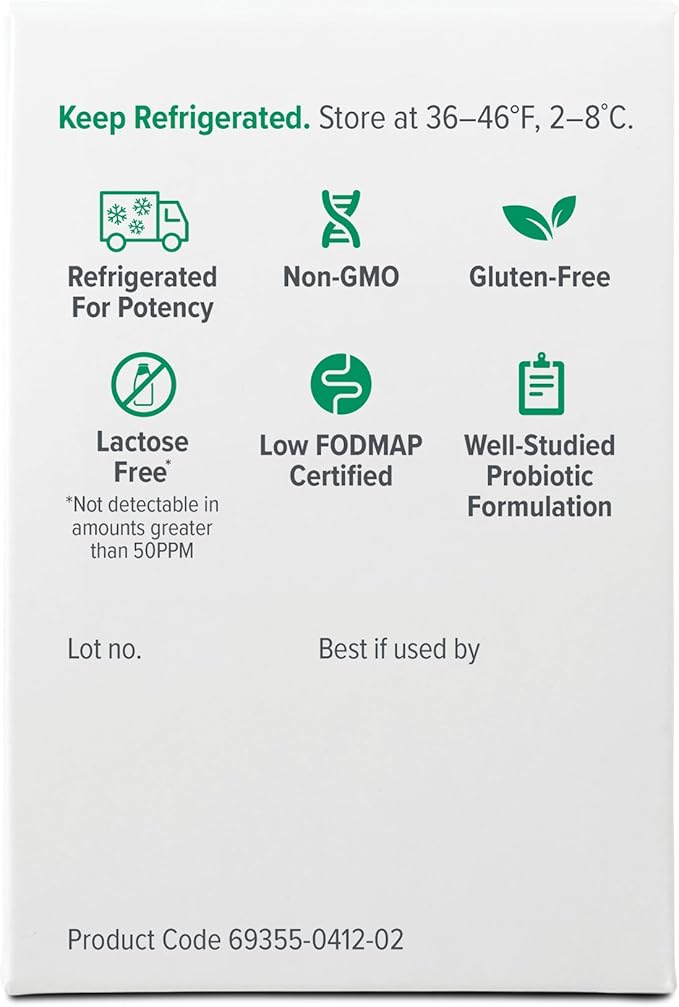 Visbiome® Advanced GI Care - High Potency Probiotic - 450 Billion CFU Live Probiotics Original De Simone Formulation 60 Packets of Unflavored Powder.