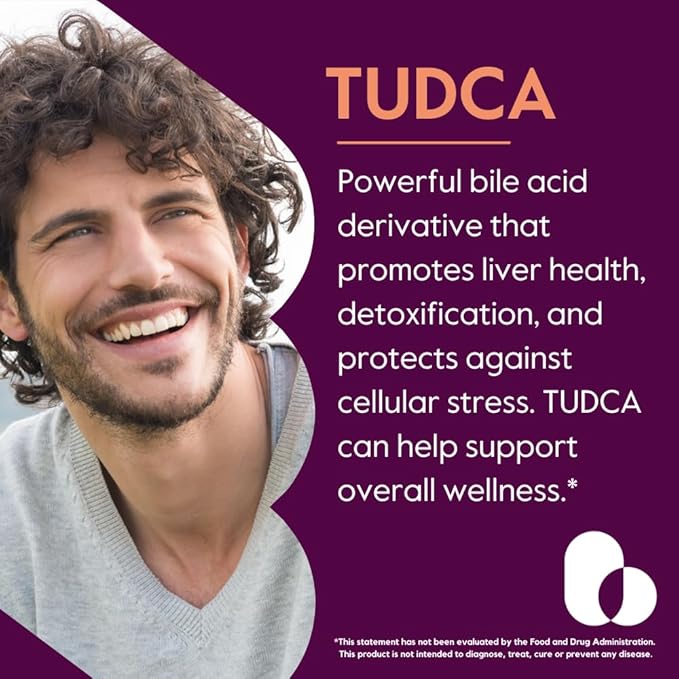 BESTVITE TUDCA 250mg (60 Capsules) (Tauroursodeoxycholic Acid) - No Stearates - Gluten Free - Non GMO