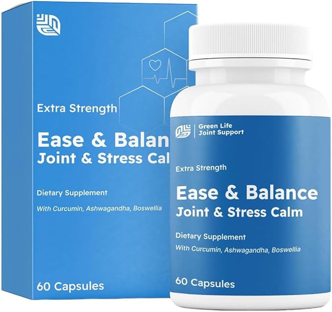 Premium Curcumin Phytosome 750mg Ashwagandha for Stress &amp Balance Sensoril &amp Boswellia Support for Mind &amp Body High Bioavailability 60 Capsules.