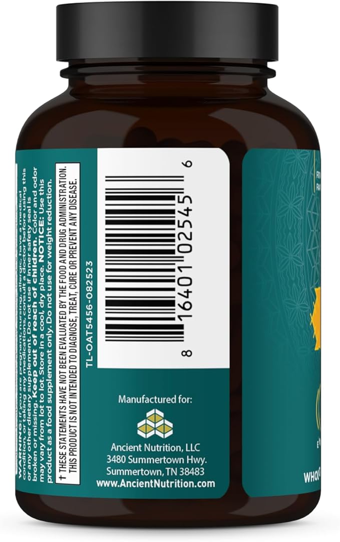 Ancient Nutrition Ashwagandha Tablets Stress Relief Supports Energy Mental Clarity and Concentration Reduces Fatigue and Anxiousness Paleo and Keto Friendly 30 Capsules