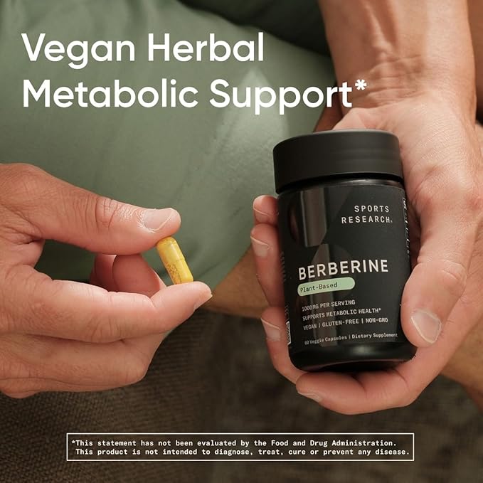 Sports Research Body Wellness Pack - Vegan Berberine &amp Vitamin D3 + K2 Supplements complemented by Triple Strength Omega-3 Fish Oil with EPA &amp DHA Fatty Acids (One Softgel per Day Recommended)