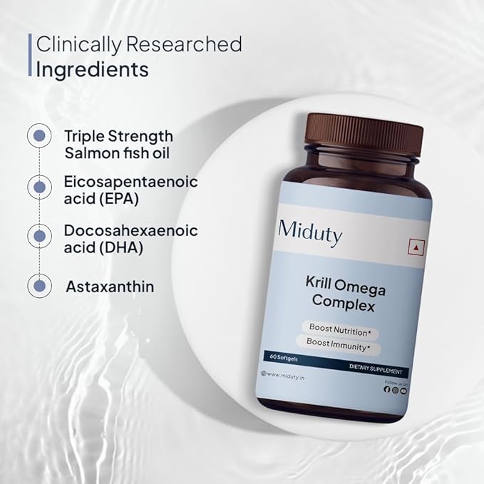 Krill Oil - Wild Salmon - Omega 3 Krill Oil - Astaxanthin - EPA &amp DHA - 60 Softgels