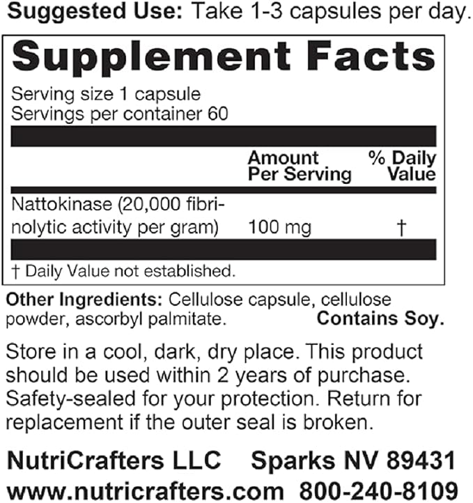 Enhanced Garlic EDTA and Nattokinase NSK-SD. Cardio Cleansing Health Bundle (Two Items)