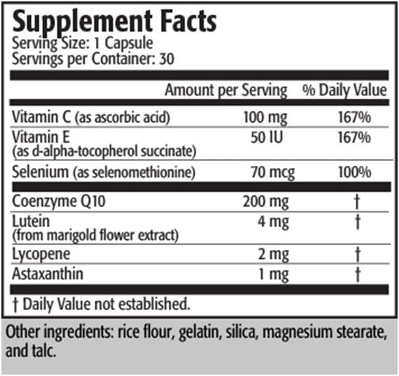 Res-Q CellPower 200 mg CoQ10 plus Antioxidants 30 capsules