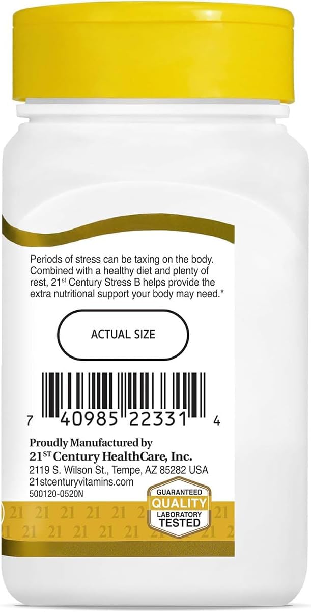 21st Century Stress B with Zinc Tablets 66 Count (Pack of 3)