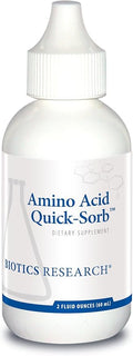 Biotics Research Amino Acid Quick Sorb Liquid Formula Highly Absorbed Glycine L Alanine L Arginine HCl L Lysine HCl L Proline L Histidine HCl L Serine L Threonine L Valine 2 Fluid Ounces
