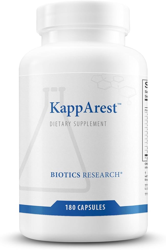 Biotics Research Intenzyme Forte™ Proteolytic Enzymes for Protein Digestion Immune &amp Circulatory Support + KappArest™ Turmeric &amp Boswellia Antioxidant Joint Support – 100 Tabs + 180 Caps