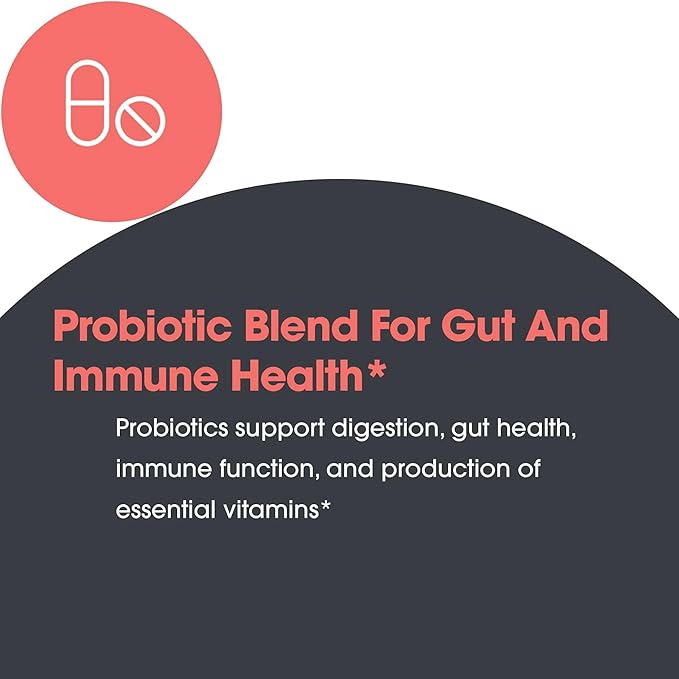ARG BifidoBiotics with LactoSpore - Probiotic Blend - Supports Digestive Health - Helps Maintain Intestinal Balance - Dairy-Free Probiotics - Vegetarian &amp Hypoallergenic - 60 Servings - 60 Capsule