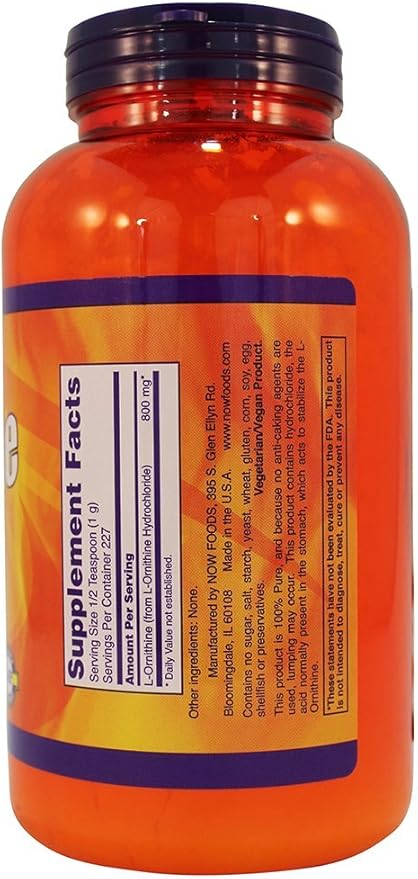 Now Foods: Ornithine Powder 8 oz (2 pack)
