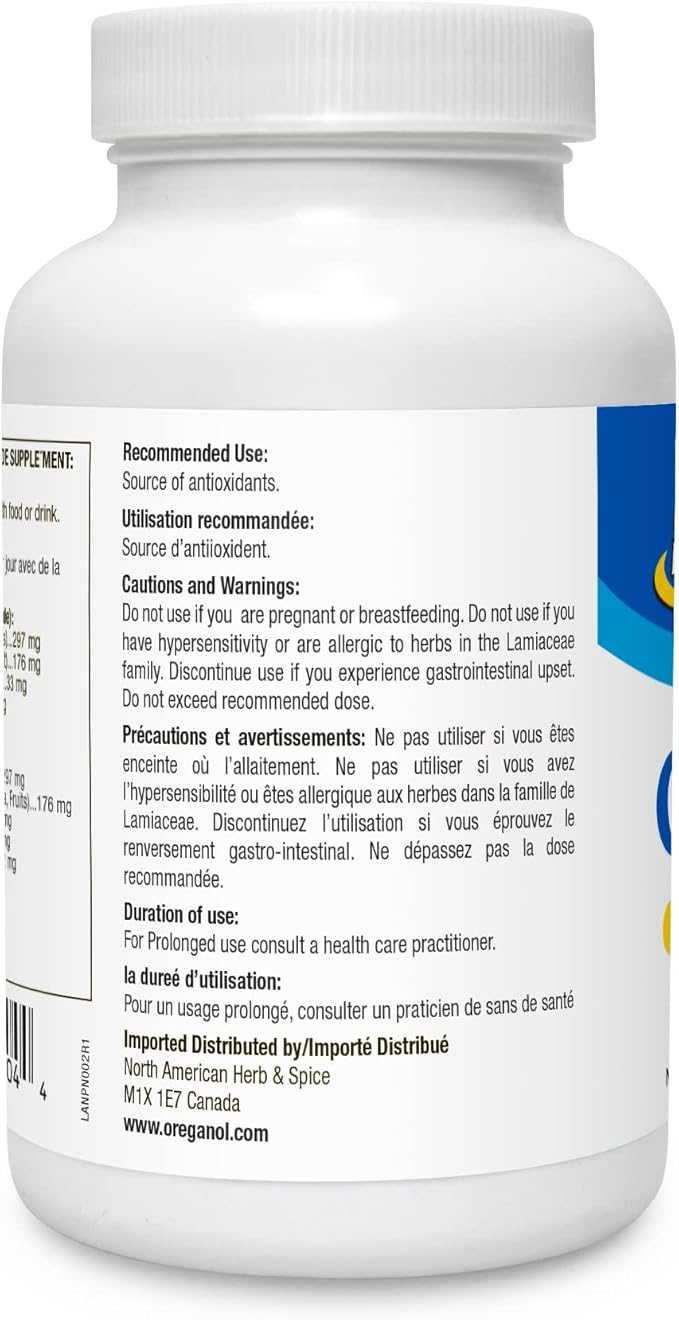 NORTH AMERICAN HERB &amp SPICE OregaMax - 90 Vegi Capsules - Healthy Digestive &amp Immune Support - Oreganol P73 Oregano Oil Supplement with Garlic &amp Onion - Non-GMO - 90 Servings