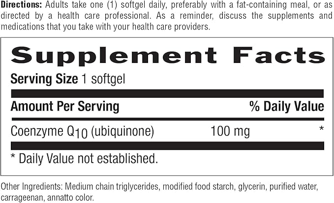 Country Life Simply CoQ10 Supports Heart Function 100mg 120 Softgels Certified Gluten Free Certified Vegan…