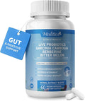 Gut Health Supplement w/BerberineGarcinia CambogiaBitter MelonGreen Coffee Probiotics Prebiotics -Supports Digestion Detox Energy &amp Immune Health for Women &amp Men 60 Vegan Capsules