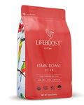 Lifeboost Dark Organic Coffee Beans - Single Origin Non-GMO Dark Roast Low Acid Coffee Beans - Third Party Tested For Mycotoxins &amp Pesticides - Whole Bean - 12 Ounces