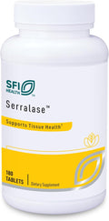 Klaire Labs SFI Health Serralase - Vegetarian Proteolytic Enzyme Blend with Serratia Peptidase &amp Bromelain for Digestion Sourced from Papaya &amp Pineapple Hypoallergenic (180 Enteric Coated Ta
