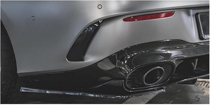 Rear Bumper Diffuser Splitter Canard Spoiler ABS Gloss Black Compatible for Benz CLA-Class C118 CLA35 CLA45 AMG 2021 2022 2023+ binbin06792 store