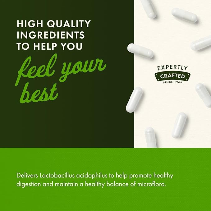 Swanson Lactobacillus Acidophilus Probiotic for Adults Seeking Daily Digestive and Bowel Health Support with 1 Billion CFU - Acid-Resistant (250 Capsules 4 Pack)
