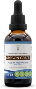 Secrets of the Tribe Oregon Grape Alcohol-Free Liquid Extract Responsibly farmed Oregon Grape (Mahonia aquifolium) Dried Root (2 FL OZ)