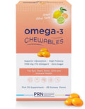 Omega 3 Gummy Chewables - 90 Gel Chews 30-Day Supply Citrus Flavor - 1760mg Ultra-Pure rTG Omega 3 for Eye Heart Brain Joint &amp Immune Health