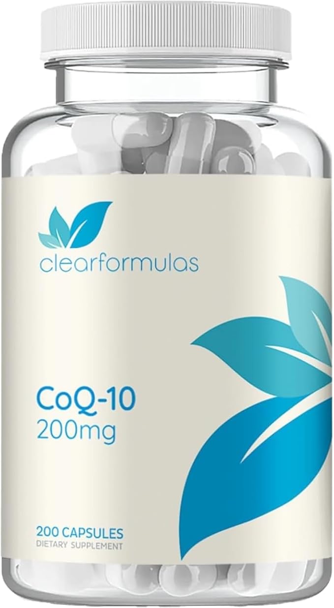 Quick Absorption CoQ10 200mg - Coenzyme Q10 200mg Potent Antioxidant for Heart Energy and Aging Support - High Stability CoQ10 Ubiquinone Capsules - Made in a cGMP US Lab (200 Servings)