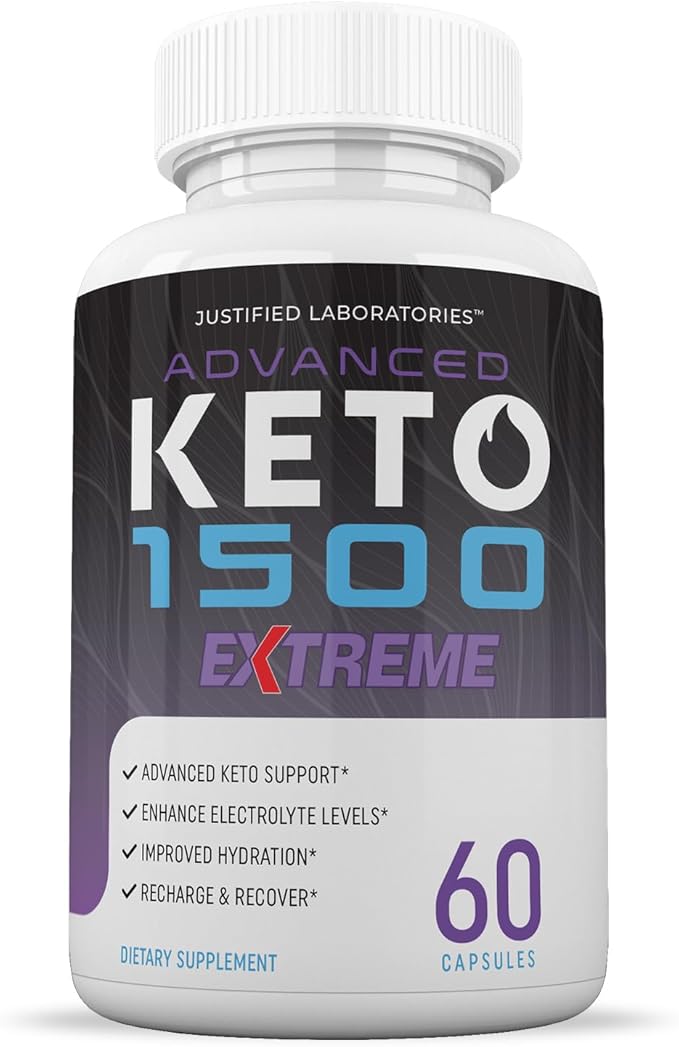 (2 Pack) Advanced Keto 1500 Extreme Pills 1675MG New &amp Improved Formula Contains Apple Cider Vinegar Extra Virgin Olive Oil Powder Green Tea Leaf 120 Capsules