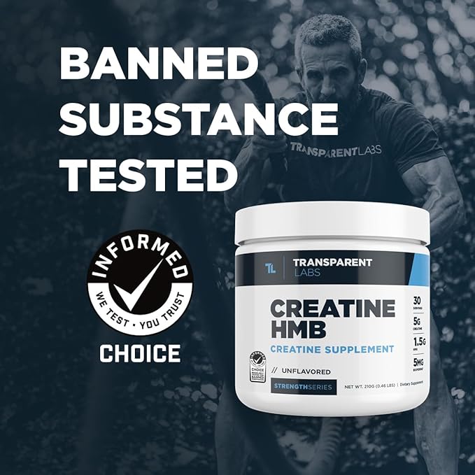 Transparent Labs Creatine HMB - Creatine Monohydrate Powder with HMB for Muscle Growth Increased Strength Enhanced Energy Output and Improved Athletic Performance - 30 Servings Watermelon
