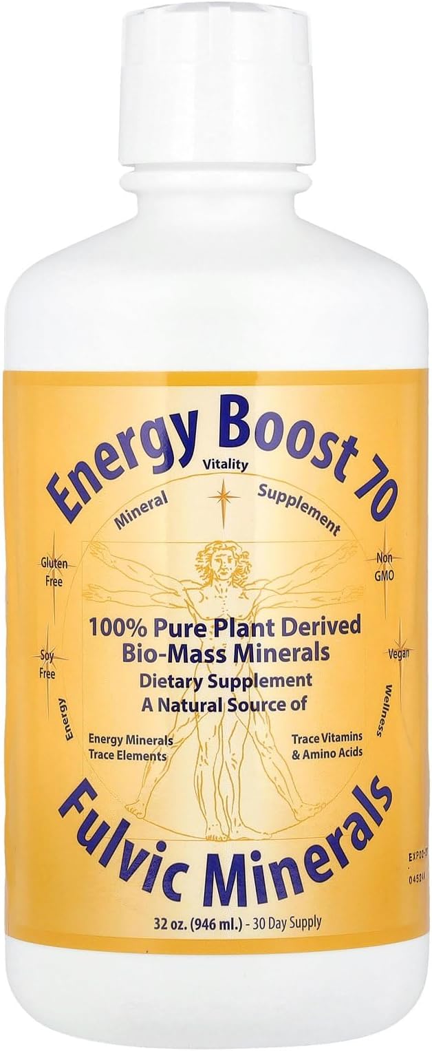 Energy Boost 70 Morningstar Minerals Fulvic Minerals 32 oz (946 ml)