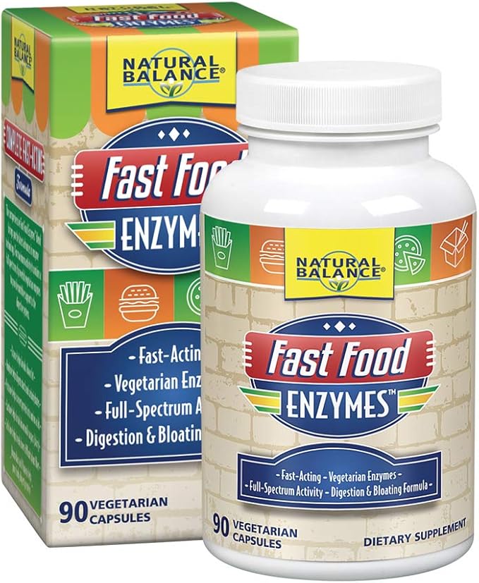 Natural Balance Fast Food Enzymes 90-Capsules