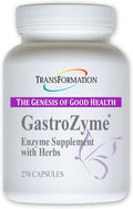 TRANSFORMATION THE GENESIS OF GOOD HEALTH - GastroZyme Supplement Uniquely Formulated with Enzymes &amp Papaya Leaf rhodiola rosea Herbs Soothes &amp relieves Gastrointestinal discomfort 270 Cap