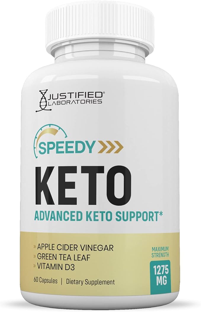 Justified Laboratories (5 Pack) Speedy Keto ACV Pills 1275MG Formulated with Apple Cider Vinegar Keto Support Blend Alternative to Gummies 300 Capsules