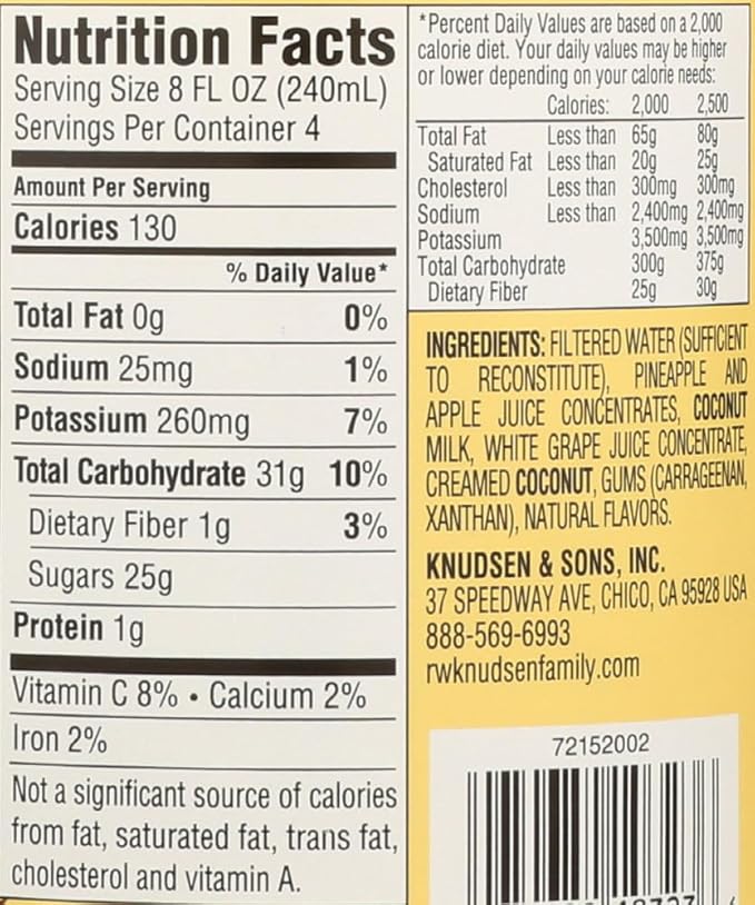 R.W. Knudsen Family BG17461 R.W. Knudsen Family Pineapple Coconut - 12x32OZ