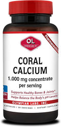 Olympian Labs Coral Calcium 1000mg Concentrate Capsules Supporting Healthy Bones and pH Balance - 90 Capsules
