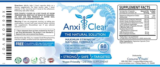 Consumer Health Boosts Mood Calms the Mind Elevates Serotonin Levels - 5-HTP L-thianine - 3 Month Supply - Made in the USA