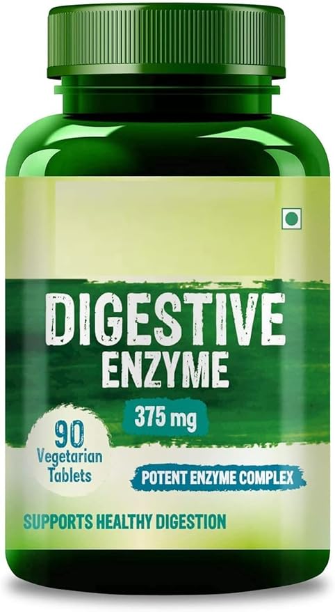 Digestive Enzyme with Bromelain &amp Papain Supplement | Supports Digestion and Better Absorption of Nutrients | Health Management - 90 Tablets