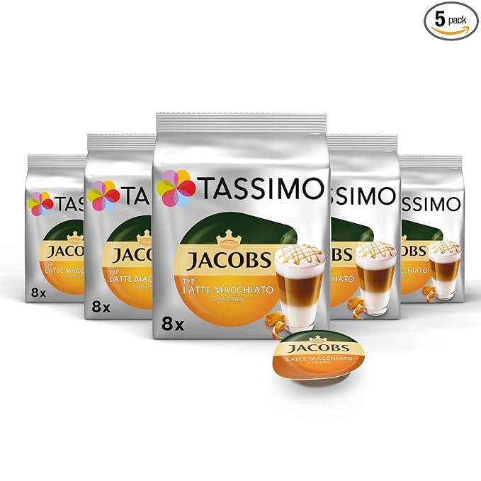 Tassimo Jacobs Latte Macchiato caramel 5er Pack (5 x 268 g)