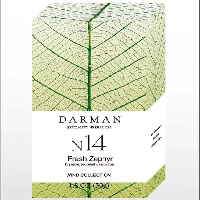 Armenian Herbal Tea N14 “Fresh Zephyr” – 1.75 oz | Handpicked Mountain Herbs with Apple Peppermint &amp Cardamom | Premium Gift Box Blend for Relaxation and Wellness