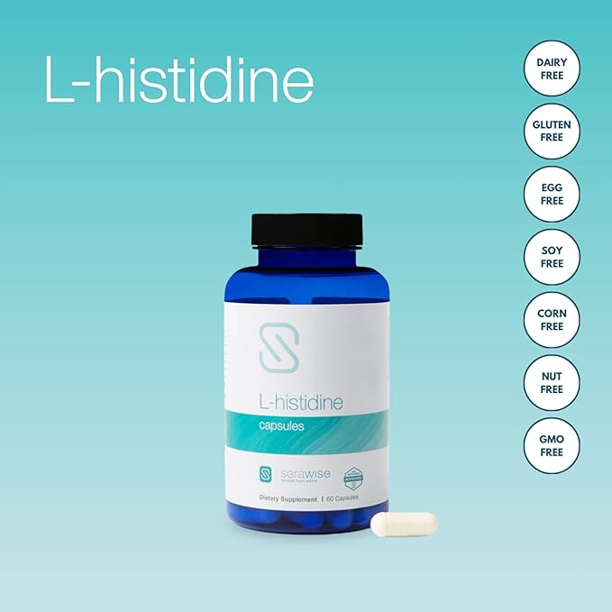 L-Histidine 600 Mg Capsules by Dr. Ana Maria Temple | Breakthrough Amino Acid for Clear Skin | Safe for Children and Babies | Capsule Can be Sprinkled on Food | 60 Capsules