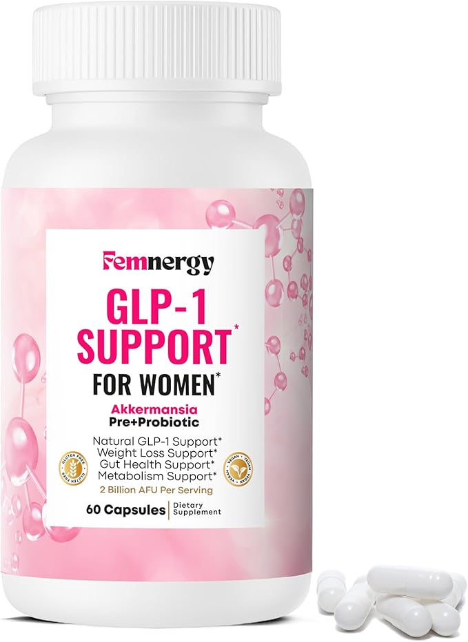 GLP-1 Support Weight Loss Probiotic Supplement for Women - Natural Appetite Suppressant Metabolism &amp Gut Health - GLP1 Support to Activate Daily Hunger Control &amp Fat Burn Support
