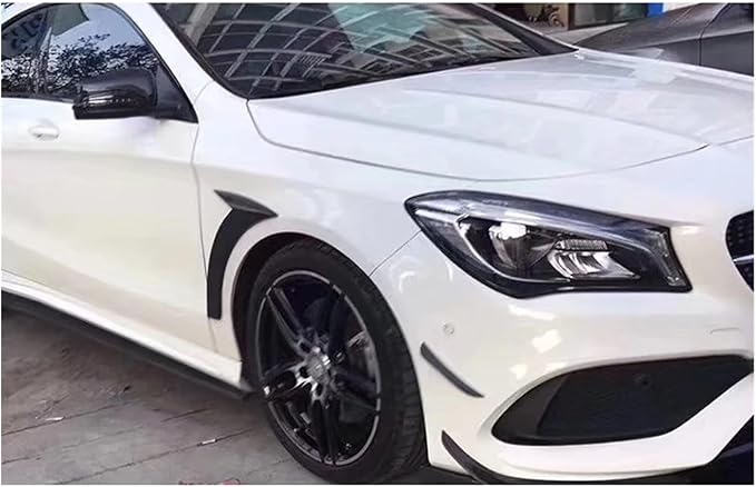 2PCS Compatible for Benz CLA Class W117 CLA180 CLA200 CLA250 2013-2019 Car Front Bumper Side Fenders Air Vent Covers Trims Parts Upgrade kit(FRP Unpainted)