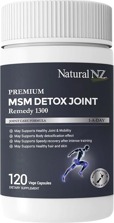 Premium MSM Detox Joint Remedy 1300 120 Capsules (1)