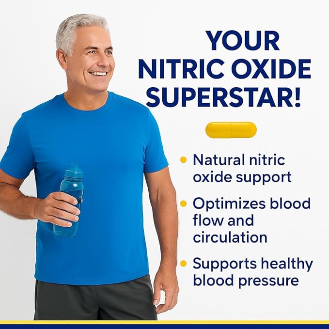 FFTSH Healthy Blood Flow Supplement for Men – Natural Nitric Oxide Booster with Advanced Vaso Capillary Expanding Compound – Supports Heart &amp Brain Health Improves Circulation &amp Vitality – 60