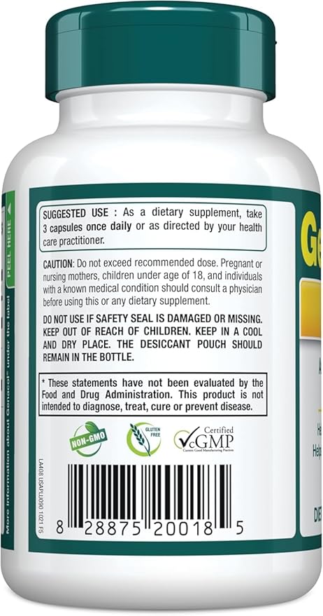 Genacol Plus – Glucosamine and Collagen Supplement Ultra-Hydrolyzed Collagen Peptides Eases Joint Movement Maintains Cartilage 90 Capsules (30-Day Supply)