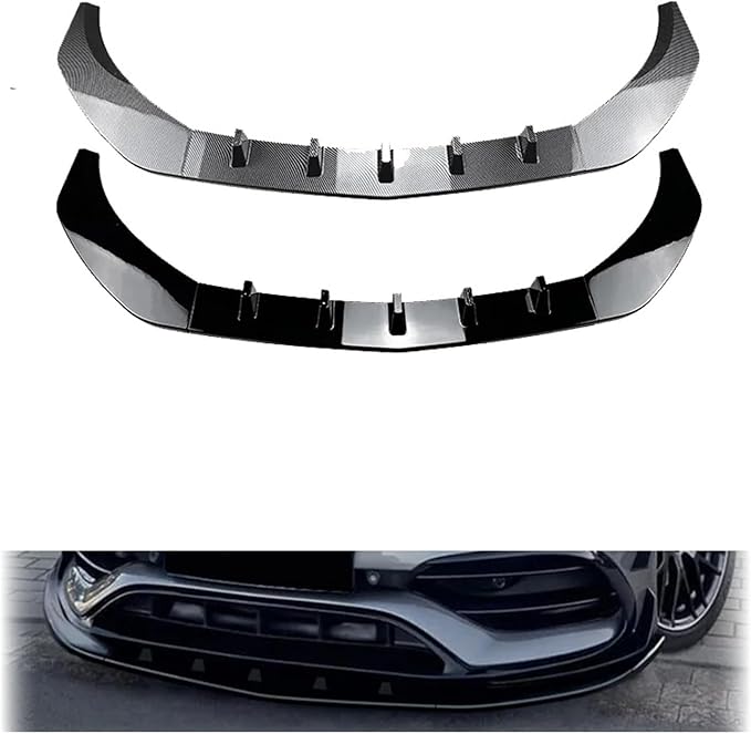 2015 2016 2017 2018 Compatible With Benz CLA Class C117 CLA200 CLA220 CLA250 CLA45 AMG Front Bumper Lip Splitter Spoiler Diffuser (Color : Gloss Black)