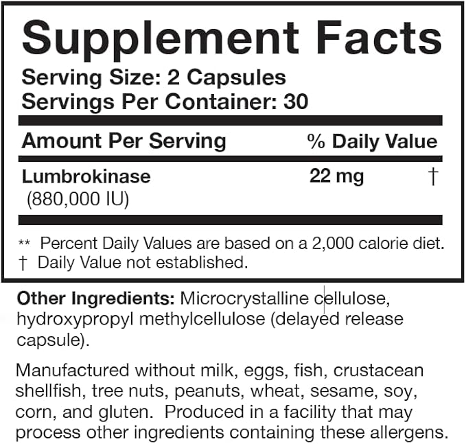 Researched Nutritionals BioDisrupt &amp Lumbrokinase Enzyme Bundle - Formulas to Help Disrupt Biofilm Matrices &amp Promote Healthy Fibrin Metabolism (2 Products)