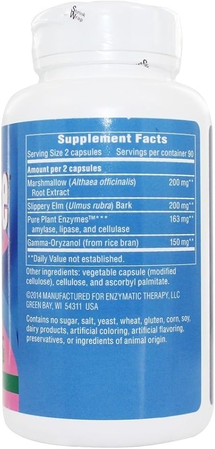Enzymatic Therapy Acid Ease Digestion Formula 180 Capsules