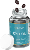 Lumen Naturals Krill Oil for Women – with EPA DHA &amp Phospholipids – 180 Softgels – 60 Servings – Non-GMO Gluten-Free and Made for Daily Wellness Support (180 Count (Pack of 1))