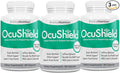 OcuShield Eye Health Vitamin Support for Healthy Eyes Night Vision with Saffron Lutein &amp Zeaxanthin Eye Nutrients to Protect &amp Stimulate Ocular Health Three Bottle