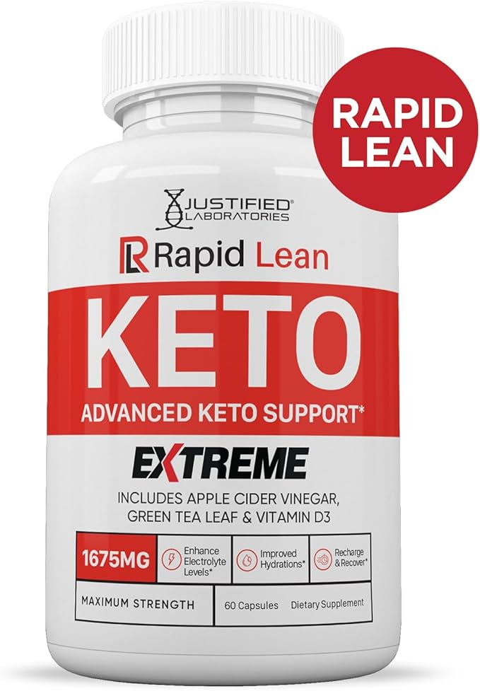 (3 Pack) Rapid Lean Keto ACV Extreme Pills 1675MG Keto Support Blend Capsule Alternative to Keto ACV Gummies Formulated Apple Cider Vinegar Extra Virgin Olive Oil Powder Green Tea Leaf 180 Capsules