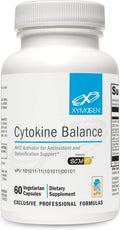 XYMOGEN Cytokine Balance - Antioxidant &amp Cellular Detox Support - 400 mg Turmeric Extract - Features Nrf2 Activators - Vegan &amp Non-GMO - 60 Capsules